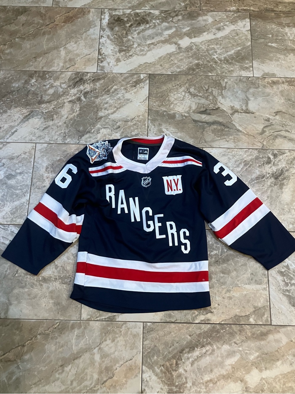 Men's Adidas Mats Zuccarello New York Rangers 2018 NHL Winter Classic